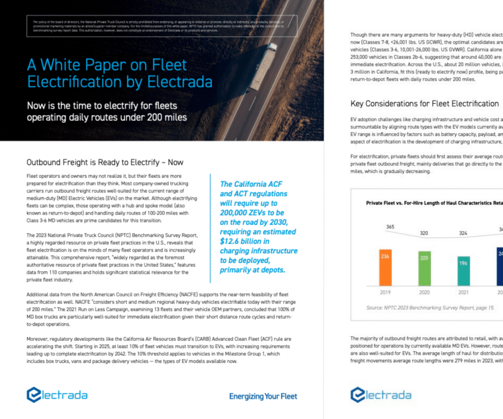 White Paper on Fleet Electrification